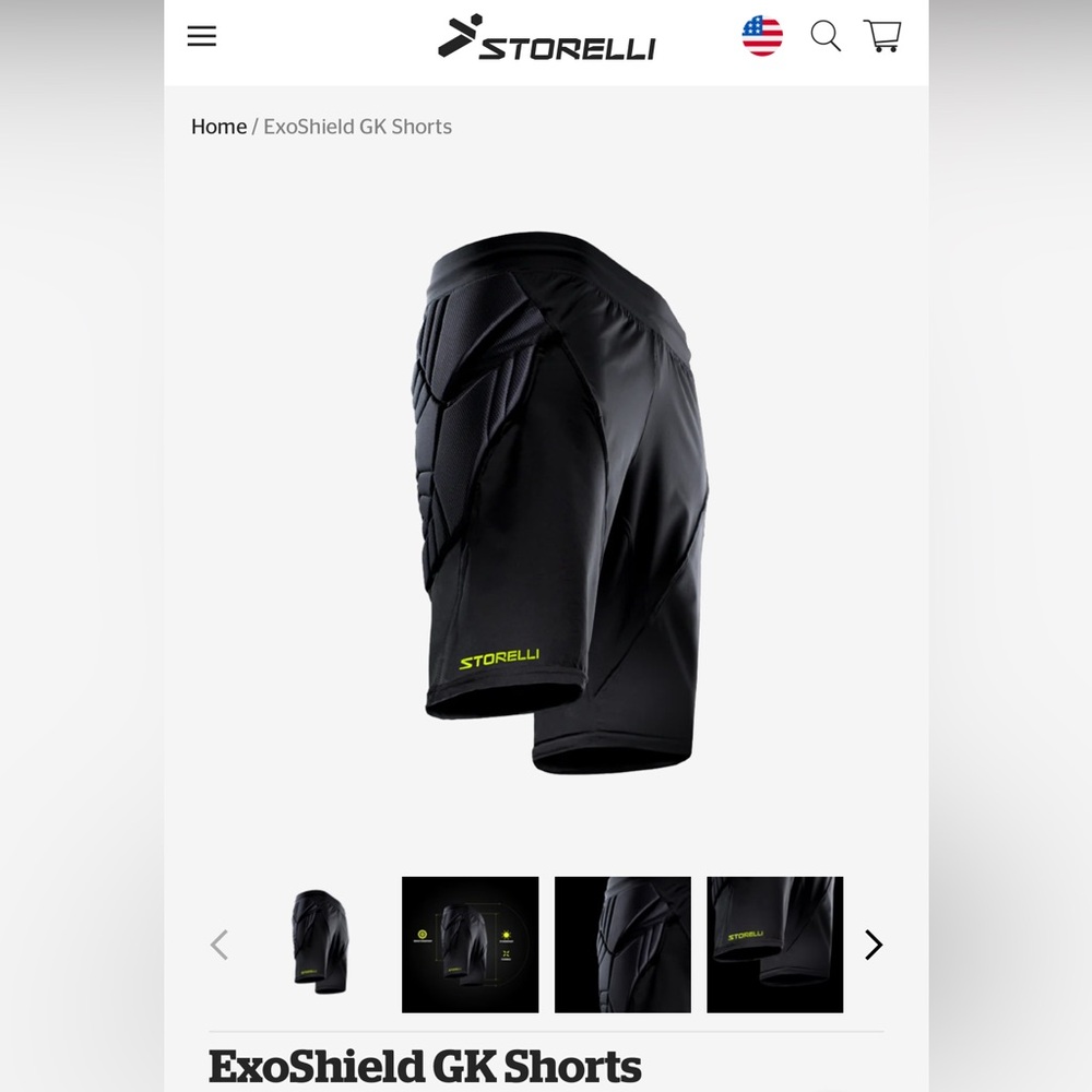 Storelli Black Padded Sports Shorts